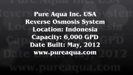 Pure Aqua| Commercial BWRO System Indonesia 6,000 GPD