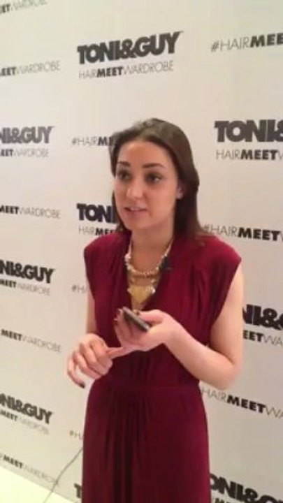 Tony and Guy Hair Meat Wardrobe, Natasha speaks
