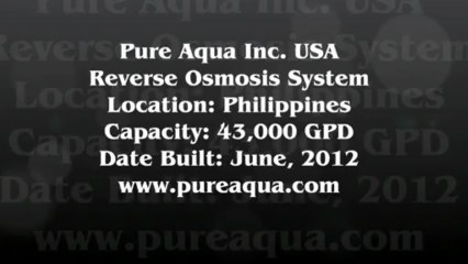 Pure Aqua| RO System Philippines 43,000 GPD