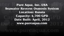 Pure Aqua| Commercial Seawater Reverse Osmosis Package Russia 4,700 GPD