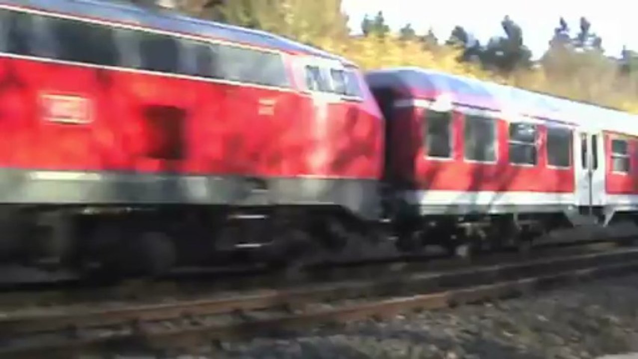 Kottenforst, Formsignale, BR644 Talent Triebwage und BR218 mit Karlsruher Kopf auf Voreifelbahn