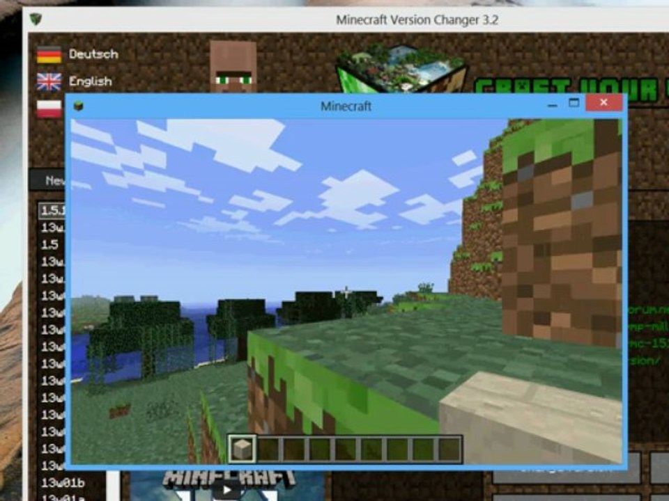 Minecraft version changen und mods installiren