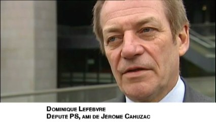 Jérôme Cahuzac "est perturbé" selon son ami Dominique Lefebvre