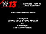 WWE '13 (Wii) - Stone Cold Steve Austin Vs. The Nerd (WWE Championship Match)