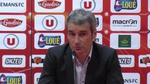 Conférence de presse Le Mans FC - FC Istres : Denis ZANKO (LEMANS) - José  PASQUALETTI (FCIOP) - saison 2012/2013