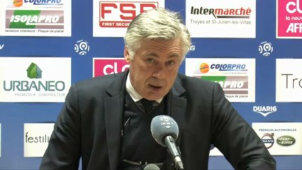 Ancelotti : "Troyes ne méritait pas de perdre"