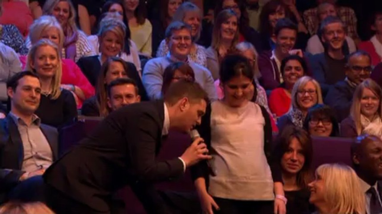 Aww on “graham norton”! michael bublé singing to baby bumps