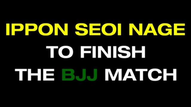 Ippon Saoi Nage to Finish a BJJ Match