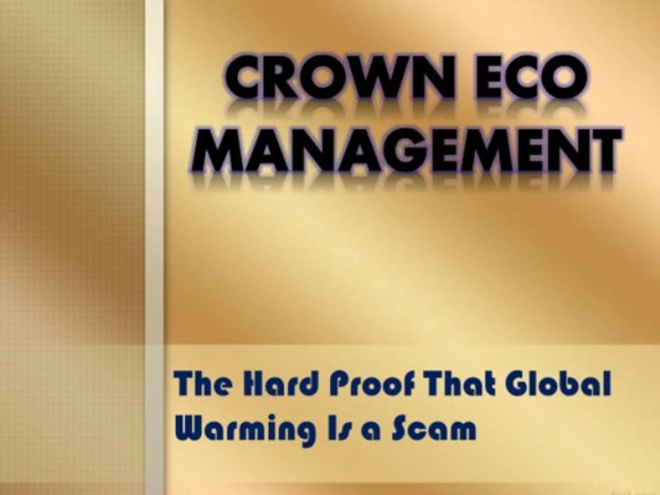 The Hard Proof That Global Warming Is a Scam