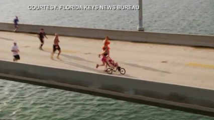 Runners take on the Seven Mile Bridge
