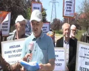 İZMİT'TEKİ IRAK DEPREM KONUTLARINDA OTURAN DEPREMZEDELER YİNE PROTESTODA