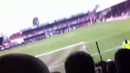 Portsmouth fans pitch invasion away to Brentford