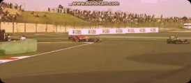 Webber's wheel goes off track (F1 Grand Prix Shanghai, China) 2013