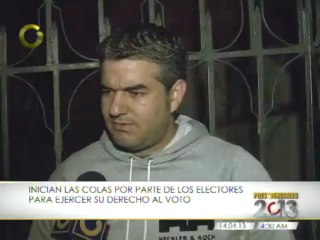 Desde horas de la madrugada venezolanos esperan inicio del proceso electoral
