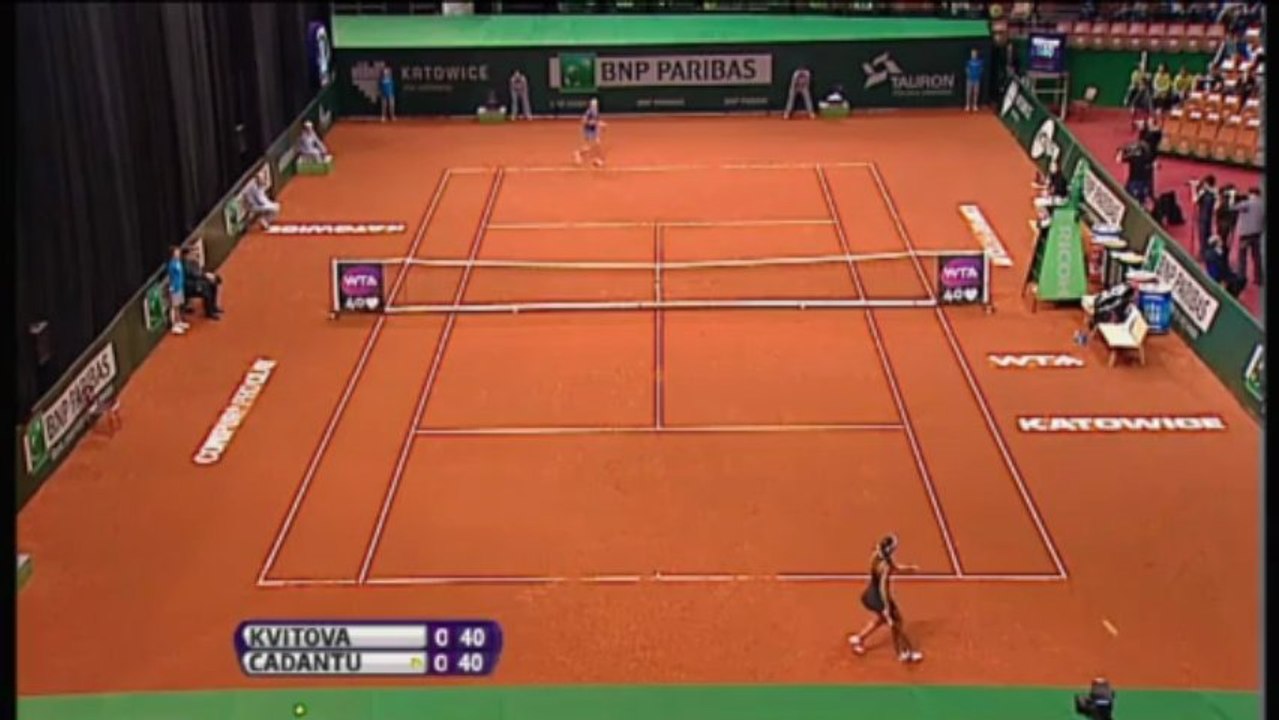 Kattowice: Favoritin Kvitova fertigt Cadantu ab