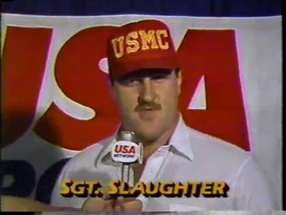 SGT SLAUGHTER VS THE IRON SHEIK BOOT CAMP MATCH 6/9/84 CAPITAL CENTRE LANDOVER, MD