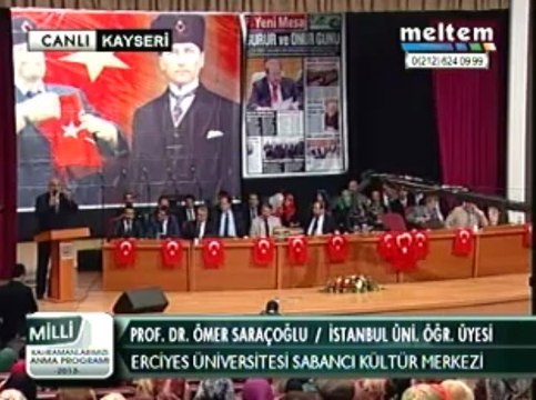 Meltem Tv Prof. Dr. Ömer Saraçoğlu Kayseri Konferansı 13,04,2013