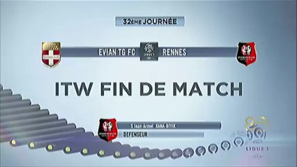 Interview de fin de match : Evian TG FC - Stade Rennais FC - saison 2012/2013