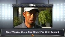 Tiger Woods Talks Penalty, Round 3 Play