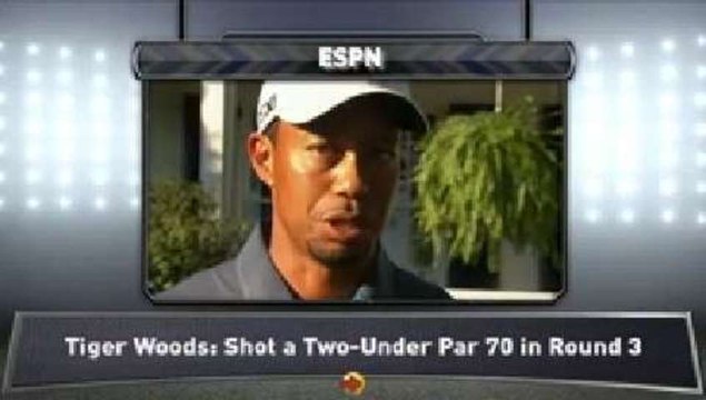 Tiger Woods Talks Penalty, Round 3 Play