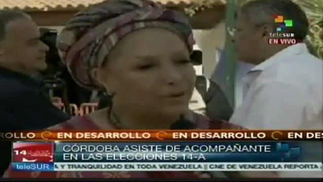 Democracia venezolana es un ejemplo para el mundo: Córdoba