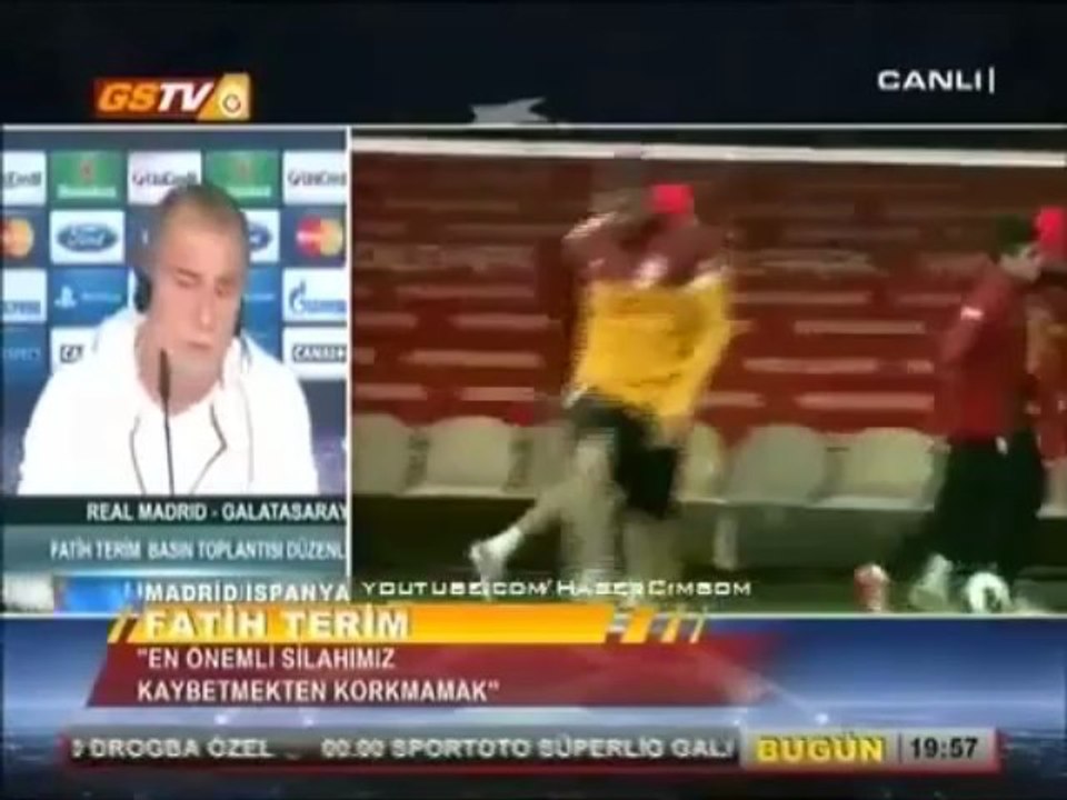 Sampiyonlar Ligi | Real Madrid - Galatasaray Maç öncesi Fatih Terim ve Wesley Sneijder'in basın toplantısı