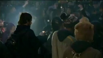 VIDEO. Manifestation à Londres pour fêter la mort de Thatcher - francetv info