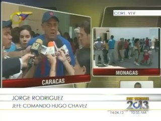 Jorge Rodríguez: "Nuestro sueño y aspiración es que voten todos"