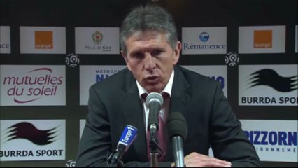 Conférence de presse OGC Nice - FC Sochaux-Montbéliard : Claude  PUEL (OGCN) - Eric HELY (FCSM) - saison 2012/2013