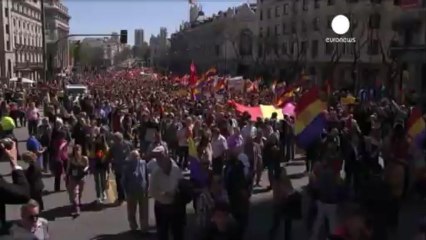 Espagne: manifestation en faveur d'une république