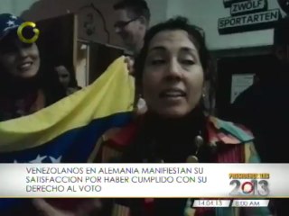 Venezolanos en Alemania satisfechos de ejercer su derecho al voto