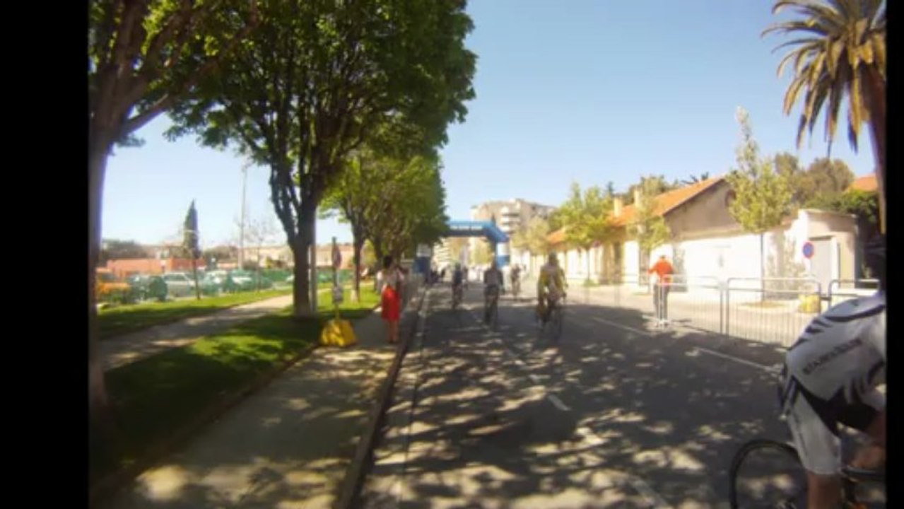 film de la course de cyclisme du dimanche 14 avril 2013 la charly b' départ & arrivée stade vauban nice