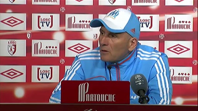 Conférence de presse LOSC Lille - Olympique de Marseille : Rudi GARCIA (LOSC) - Elie BAUP (OM) - saison 2012/2013