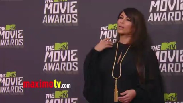 Kim Kardashian 2013 MTV Movie Awards Fashion Red Carpet Arrivals