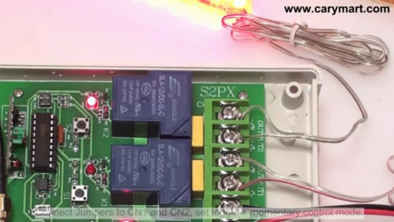 2CH Heavy Duty Wireless Remote Control System DC Power Output 2000M