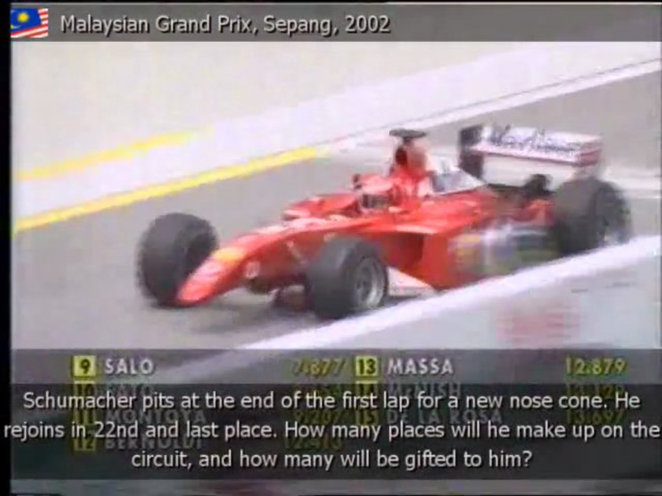 Anti Michael Schumacher Part 51 : Montoya Draws The short Straw