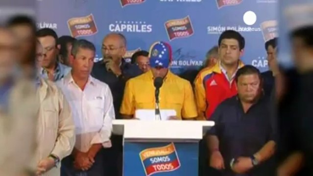 Capriles no reconoce la victoria de Nicolás Maduro.