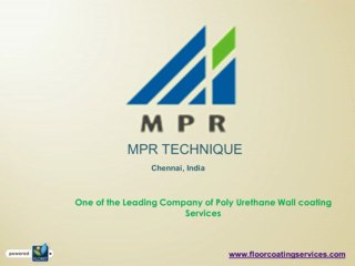 Polyurethane Wall Coating services in India