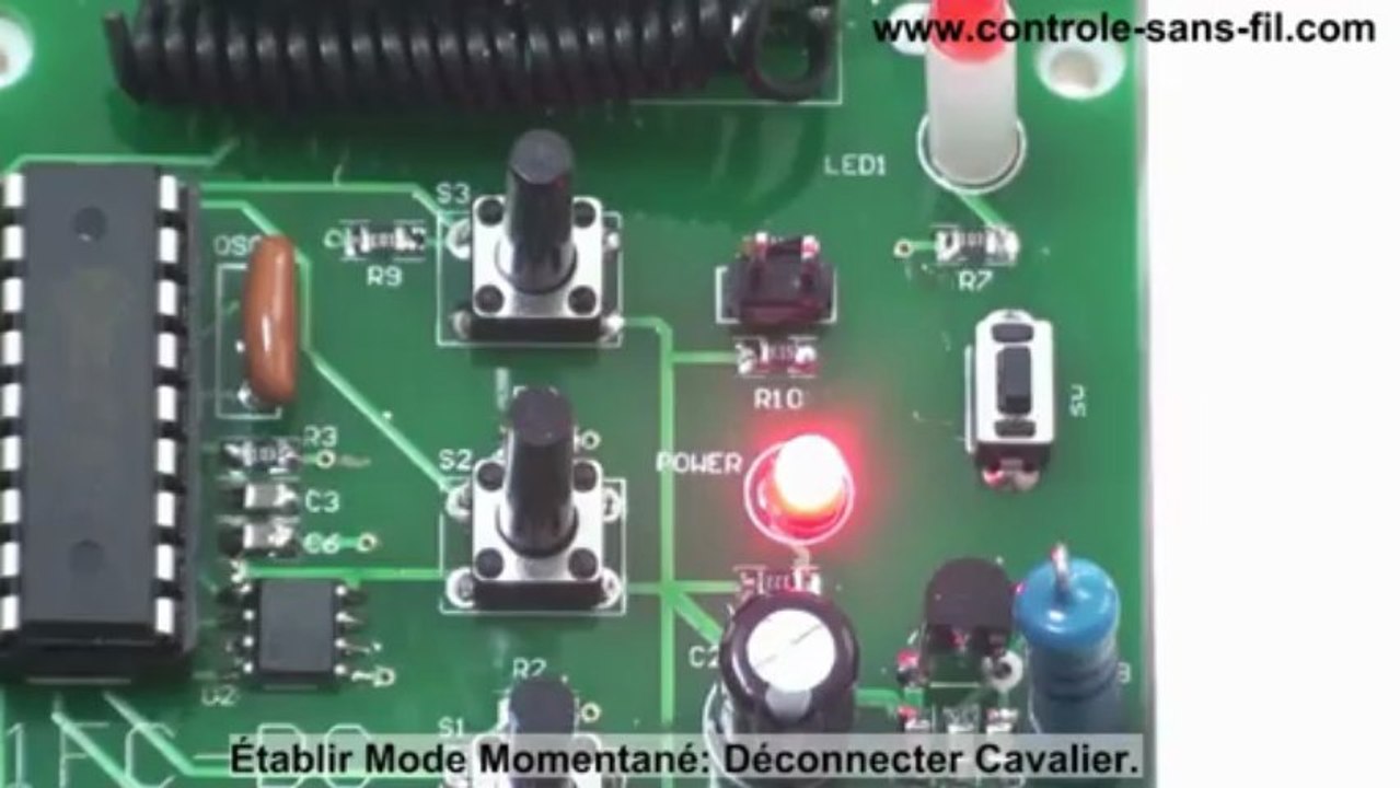 Kit Télécommande de Moteur Radio pour tourner un moteur électrique CC 12V