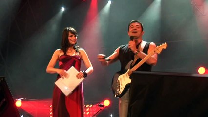 Napoli - America's Cup 2013, Max Giusti sul palco del Plebiscito (14.04.13)