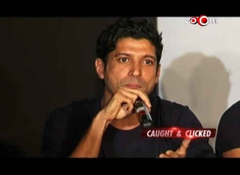 Farhan Akhtar at the first look launch of Fukrey