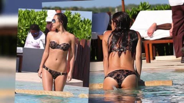 Myleene Klass Wows in a Leopard-Print Bikini in Mexico