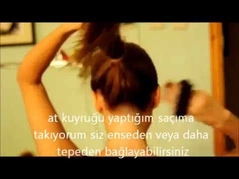 Çorapla Donut Topuz Yapımı