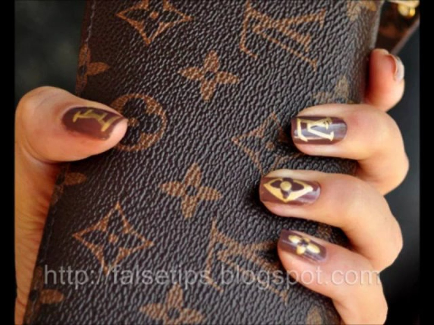 Louis Vuitton Nails, LV Nail Art Tutorial