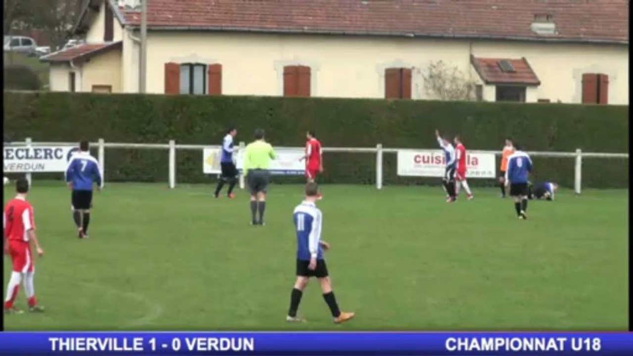 THIERVILLE - VERDUN - 1ERE MI-TEMPS  (1ère partie) - Championnat U18