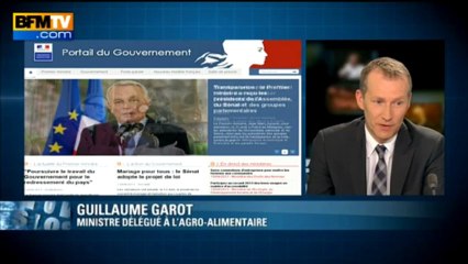 Le ministre Guillaume Garot dévoile son patrimoine sur BFMTV - 15/04