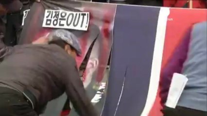 Protestas contra Pyongyang en Seúl