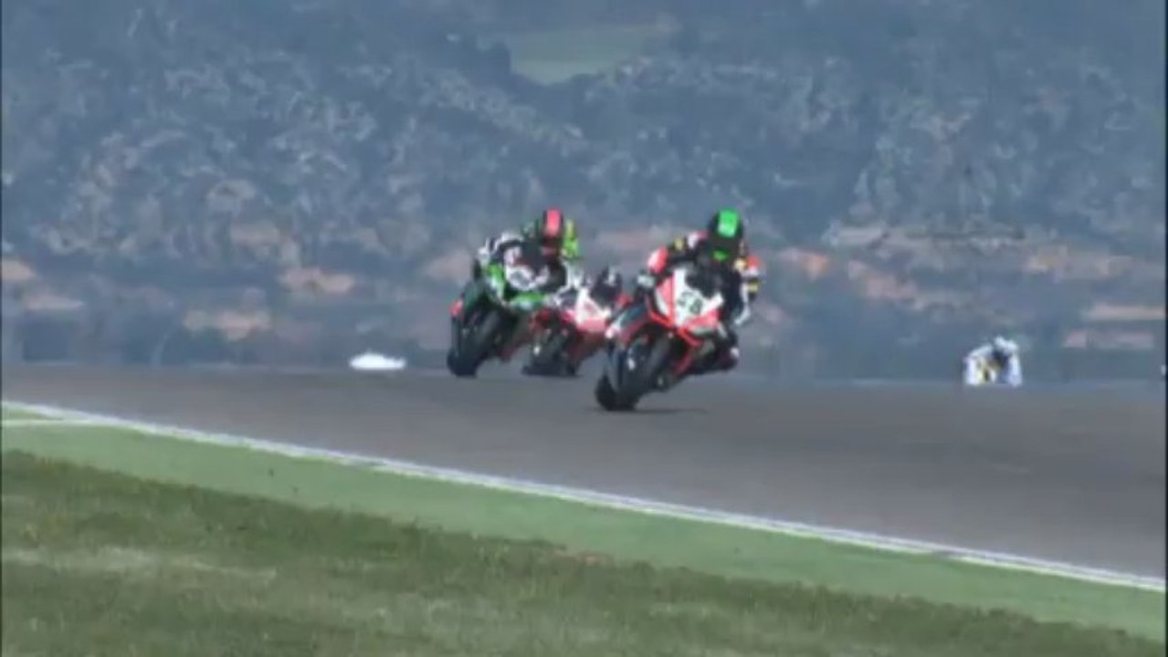 Superbike: davies-doppelsieg in aragon - guintoli zwei mal zweiter