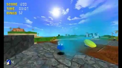 sonic the hedgehog 3D ( fan game ) mes impresion