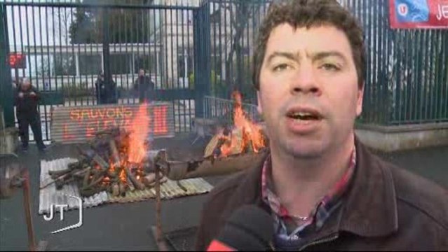 Les éleveurs devant la préfecture (La Roche-sur-Yon)